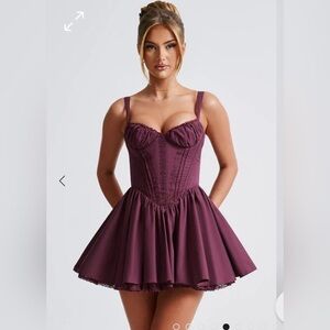 Elegant Purple Mini Dress